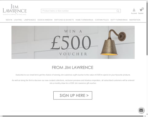 Preview £500 Jim Lawrence Gift Voucher