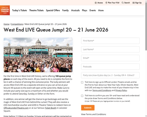 Preview West End LIVE Queue Jump