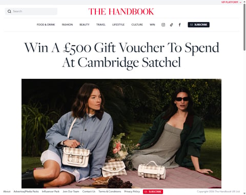 Preview £500 Cambridge Satchel Voucher