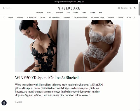 Preview £500 Bluebella Vouchers