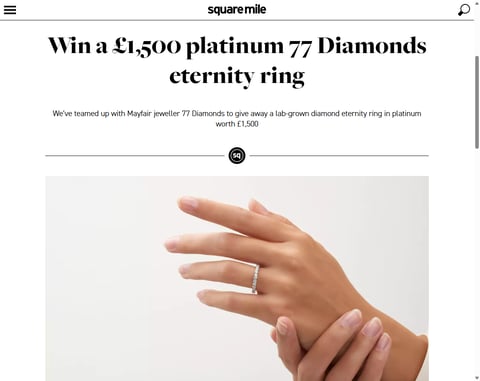 Preview Platinum 77 Diamonds Eternity Ring