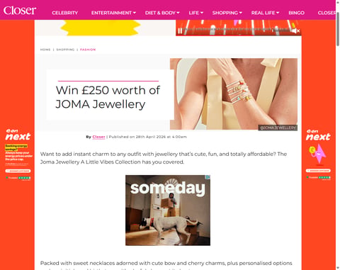 Preview £250 Worth Of Joma Jewellery