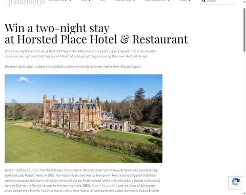 Preview 2-Nights At Horsted Place Hotel & Restaurant, Sussex