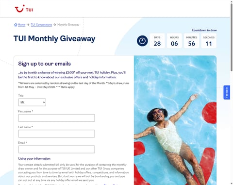 Preview £500 Tui Holiday Credit