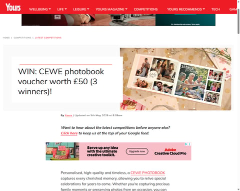 Preview £50 Cewe Photobook Voucher