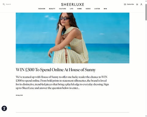 Preview £500 House Of Sunny Vouchers
