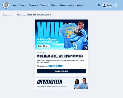 Preview Manchester City Women's Team-Signed WSL Champions Shirt