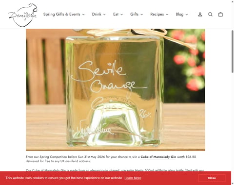 Preview Cube Of Marmalady Gin From Demijohn