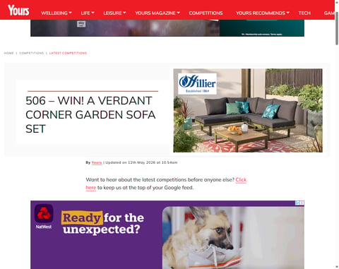 Preview Verdant Corner Garden Sofa Set