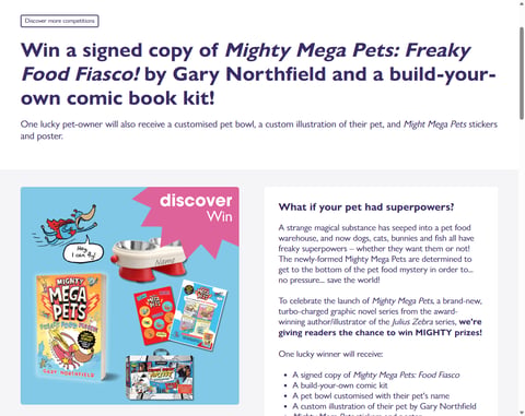 Preview Signed Copy Of Mighty Mega Pets: Freaky Food Fiasco! By Gary Northfield