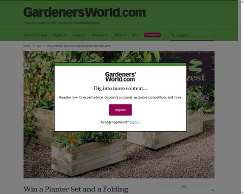 Preview Gresford Planter Set And Folding Garden Bar