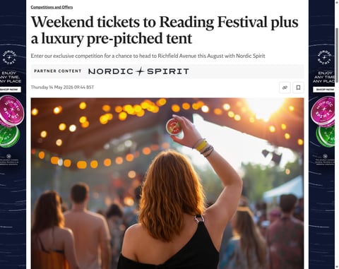 Preview 2 Weekend Tickets To Reading Festival