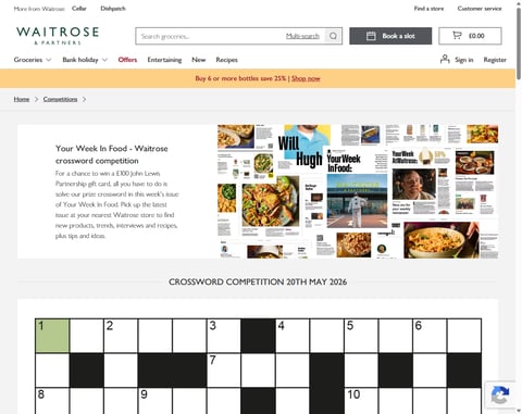 Preview £100 Waitrose Gift Card
