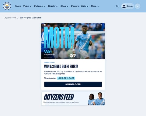 Preview Manchester City Shirt Signed By Marc Guéhi