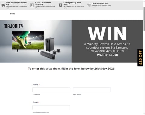 Preview Samsung 42” Oled TV and Majority Bowfell Halo 5.1 System