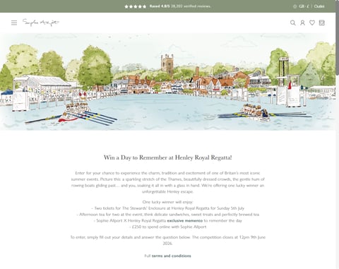 Preview Day At Henley Royal Regatta and £250 Sophie Allport Vouchers