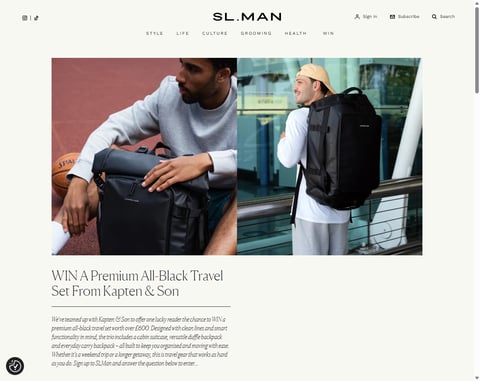 Preview Kapten & Son Premium All-Black Travel Set
