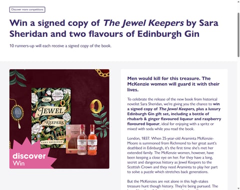 Preview Signed Copy Of The Jewel Keepers By Sara Sheridan