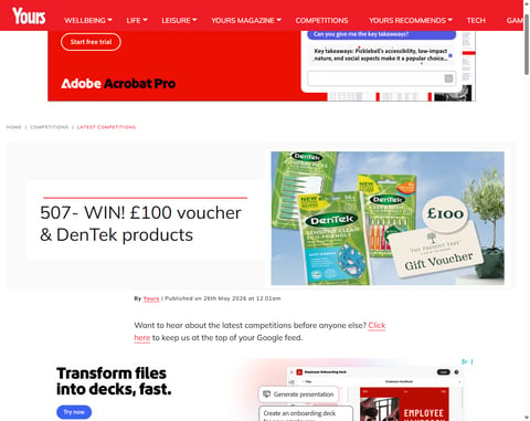Preview £100 Present Tree Voucher & Dentek Products
