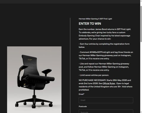Preview Herman Miller Embody Gaming Chair