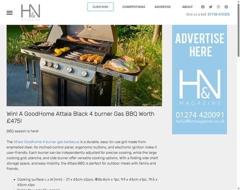 Preview Attaia Goodhome 4-Burner Gas Barbecue