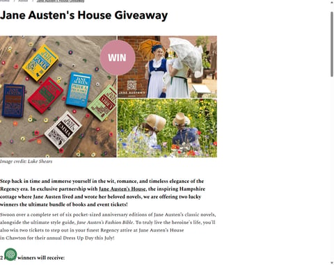 Preview Bundle Of Jane Austen Books And Event Tickets