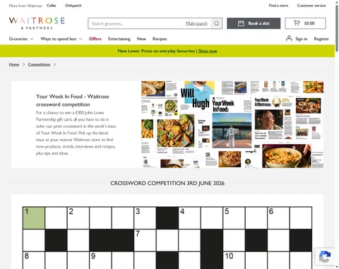 Preview £100 Waitrose/John Lewis Gift Card