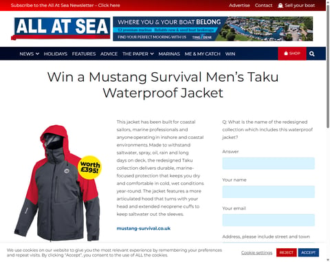 Preview Mustang Survival Men's Taku Waterproof Jacket
