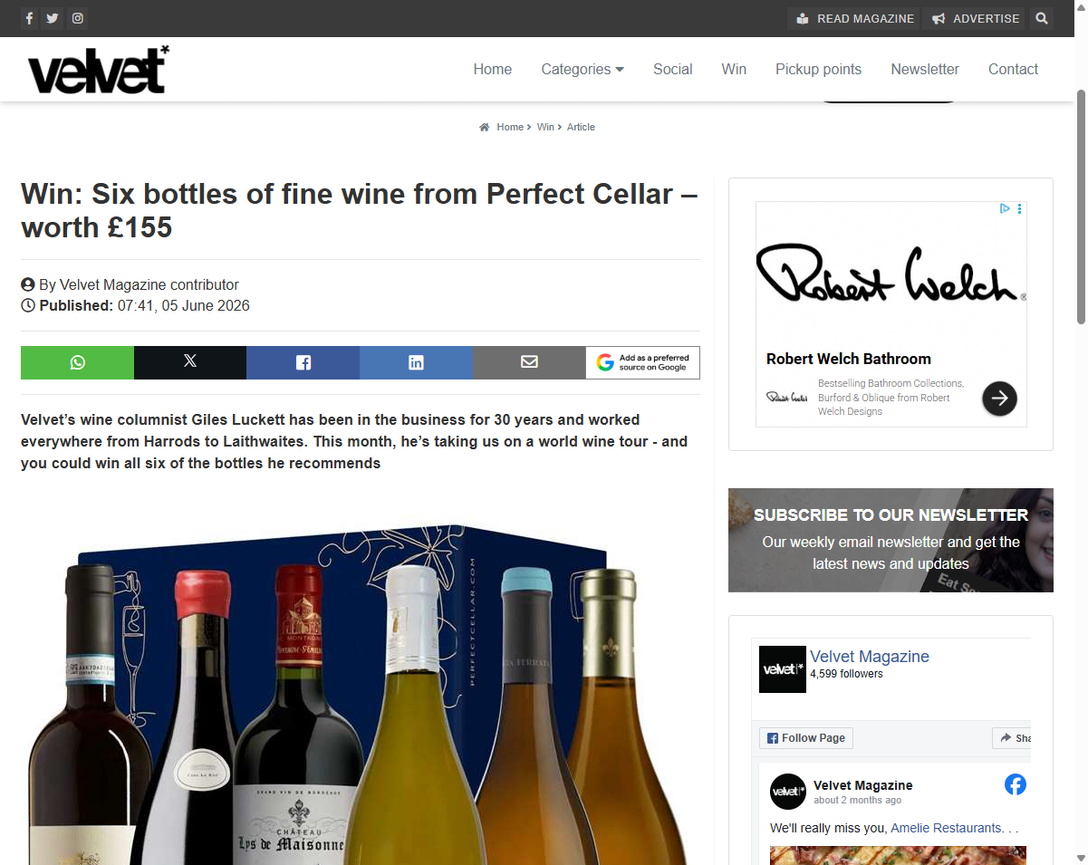Preview 6 Bottles Of Fine Wine From Perfect Cellar