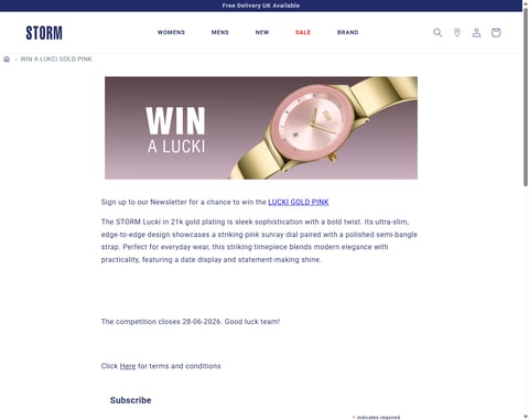 Preview Storm Lucki Gold Pink Watch