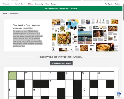 Preview £100 Waitrose Gift Card