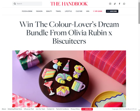 Preview £100 Biscuiteers and Olivia Rubin Vouchers