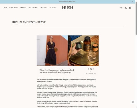 Preview £250 Hush Voucher