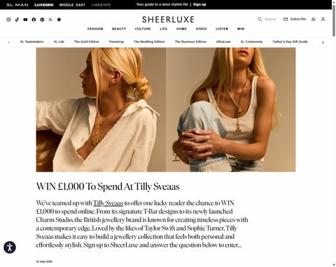 Preview £1,000 Tilly Sveaas Vouchers