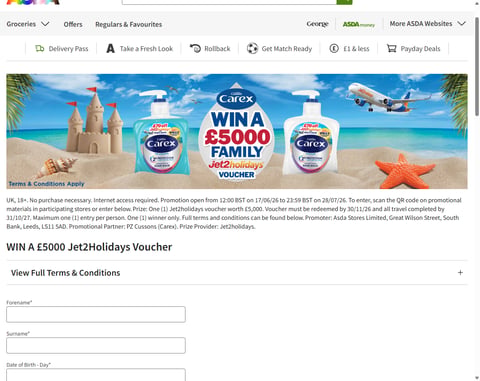 Preview £5000 Jet2holidays Voucher