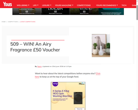 Preview £50 Airy Fragrances Voucher