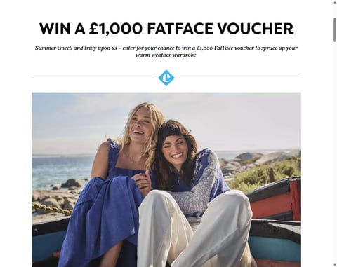 Preview £1,000 Fat Face Voucher