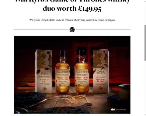 Preview Kyrö Game Of Thrones Whisky Duo
