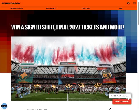 Preview Tickets To Premiership Rugby Final 2027