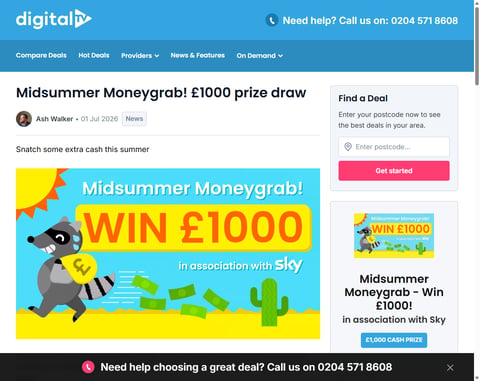 Preview £1,000 Cash
