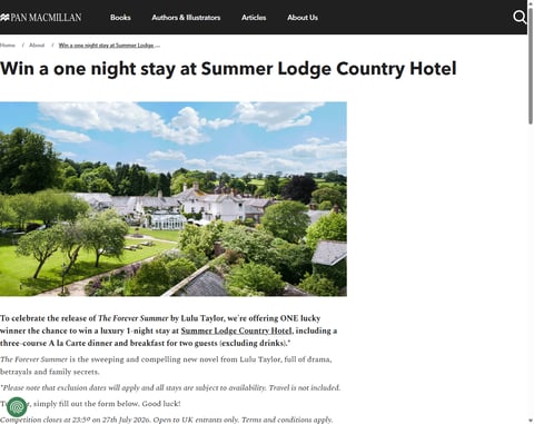 Preview 1 Night Stay At Summer Lodge Country Hotel