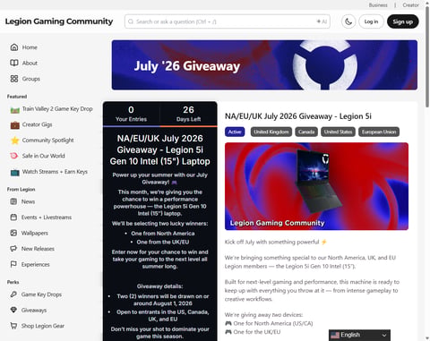 Preview Legion 5I Gen 10 Intel Laptop