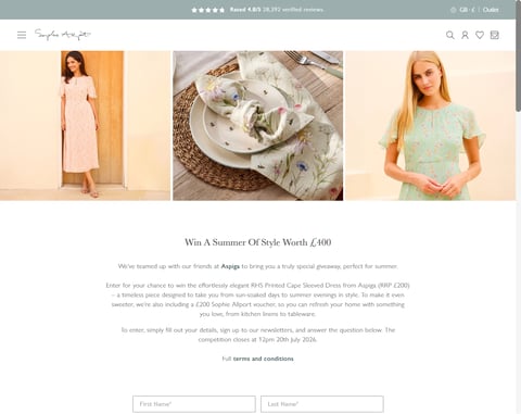 Preview Aspiga Dress & £200 Sophie Allport Voucher