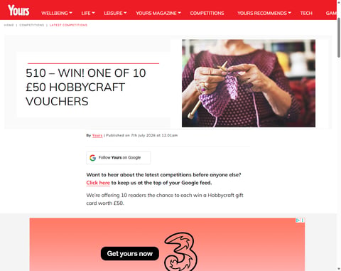Preview 50 Hobbycraft Gift Card