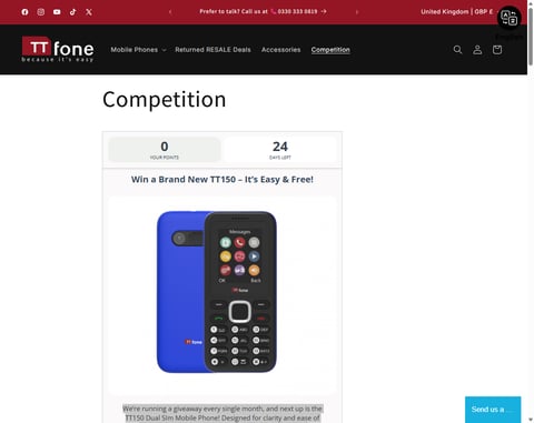 Preview Ttfone Tt150 Simple Mobile Phone