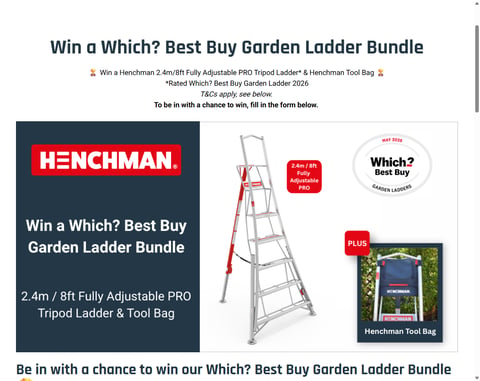 Preview Henchman 8Ft Tripod Garden Ladder