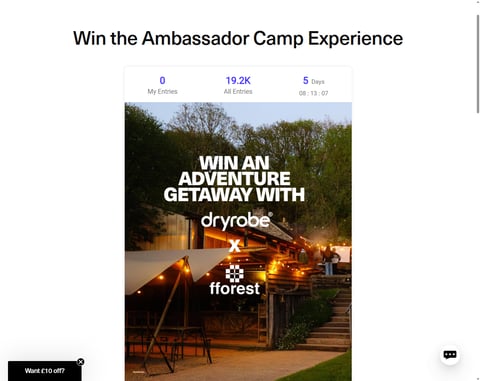 Preview Dryrobe Ambassador Camp Experience Atfforest Farm