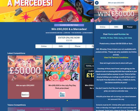 Preview £50,000 Cash Competition