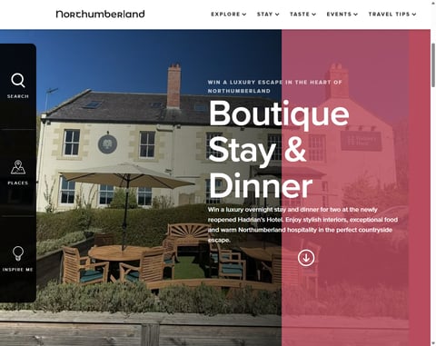 Preview One Night Stay At Hadrians Hotel, Northumberland