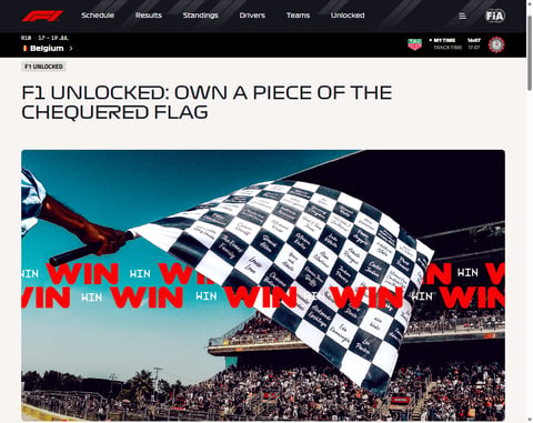 Preview Your Name On A Square Of The Chequered Flag At The F1 Italian Grand Prix